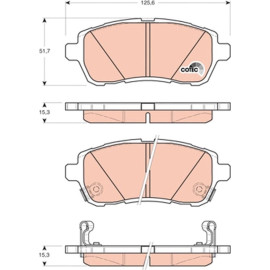 Bremsbelagsatz, Scheibenbremse GDB3437 Bremsbelagsatz, Scheibenbremse GDB3437