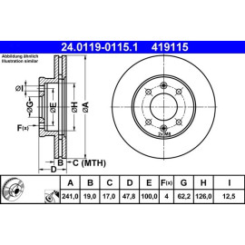 Bremsscheibe 24.0119-0115.1