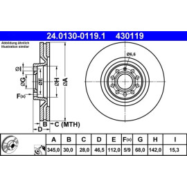 Bremsscheibe 24.0130-0119.1