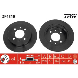 Bremsscheibe DF4319 Bremsscheibe DF4319