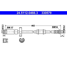 Bremsschlauch 24.5112-0466.3