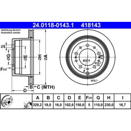 Bremsscheibe 24.0118-0143.1