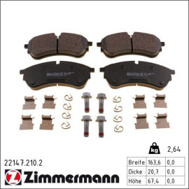 Bremsbelagsatz, Scheibenbremse 22147.210.2 Bremsbelagsatz, Scheibenbremse 22147.210.2