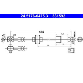 Bremsschlauch 24.5176-0475.3