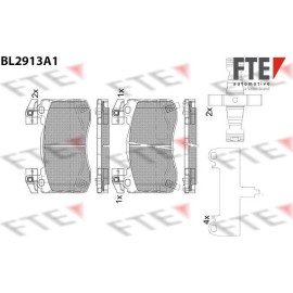 Bremsbelagsatz, Scheibenbremse 9011155 Bremsbelagsatz, Scheibenbremse 9011155