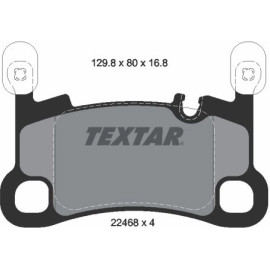 Textar 2246801 Bremsbelagsatz, Scheibenbremse Q+ Textar 2246801 Bremsbelagsatz, Scheibenbremse Q+