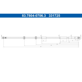 Bremsschlauch 83.7804-0706.3