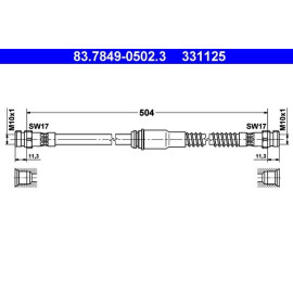 Bremsschlauch 83.7849-0502.3