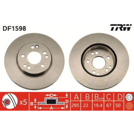 Bremsscheibe DF1598