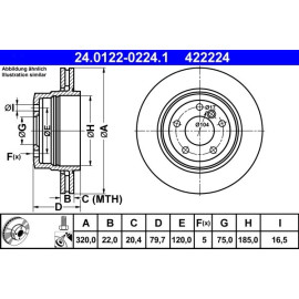 Bremsscheibe 24.0122-0224.1