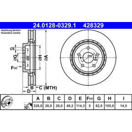 Bremsscheibe 24.0128-0329.1