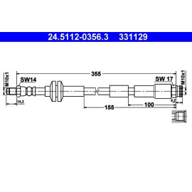 Bremsschlauch 24.5112-0356.3