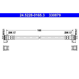 Bremsschlauch 24.5228-0165.3
