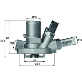 Thermostat, Kühlmittel TI 147 80 Thermostat, Kühlmittel TI 147 80