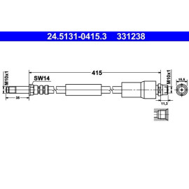 Bremsschlauch 24.5131-0415.3
