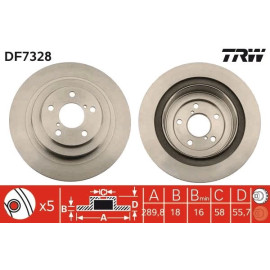 Bremsscheibe DF7328 Bremsscheibe DF7328