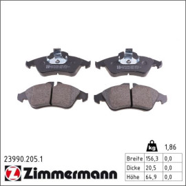 Bremsbelagsatz, Scheibenbremse 23990.205.1 Bremsbelagsatz, Scheibenbremse 23990.205.1