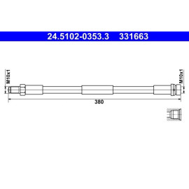 Bremsschlauch 24.5102-0353.3