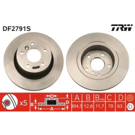 Bremsscheibe DF2791S Bremsscheibe DF2791S