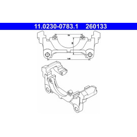 Halter, Bremssattel 11.0230-0783.1