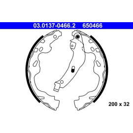 Bremsbackensatz 03.0137-0466.2 Bremsbackensatz 03.0137-0466.2