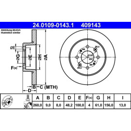 Bremsscheibe 24.0109-0143.1