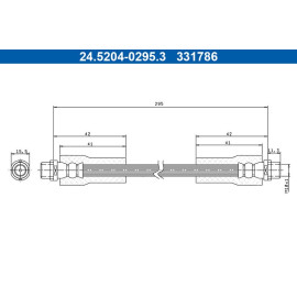 Bremsschlauch 24.5204-0295.3