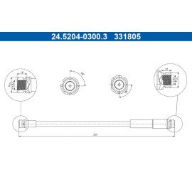 Bremsschlauch 24.5204-0300.3