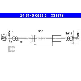 Bremsschlauch 24.5140-0555.3