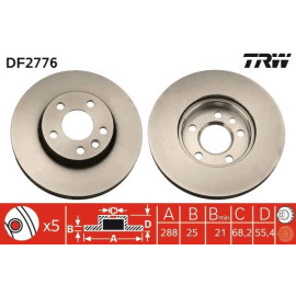 Bremsscheibe DF2776 Bremsscheibe DF2776