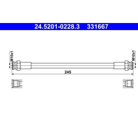 Bremsschlauch 24.5201-0228.3