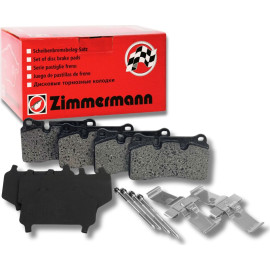 ZIMMERMANN 24098.170.3 Bremsbeläge für Verschleißwarnanzeiger vorbereitet mit Zubehör