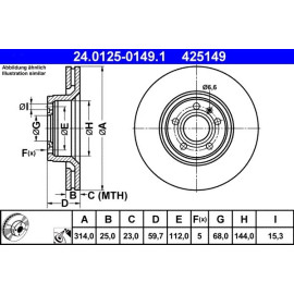 Bremsscheibe 24.0125-0149.1