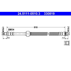 Bremsschlauch 24.5111-0510.3
