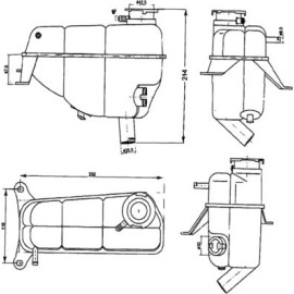 Ausgleichsbehälter, Kühlmittel CRT 121 000S Ausgleichsbehälter, Kühlmittel CRT 121 000S