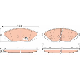 Bremsbelagsatz, Scheibenbremse GDB4606 Bremsbelagsatz, Scheibenbremse GDB4606