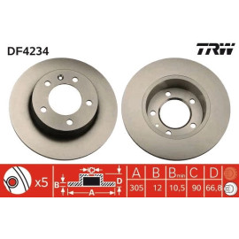 Bremsscheibe DF4234