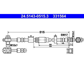 Bremsschlauch 24.5143-0515.3
