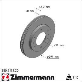 Bremsscheibe 380.2172.20