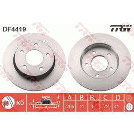 Bremsscheibe DF4419 Bremsscheibe DF4419