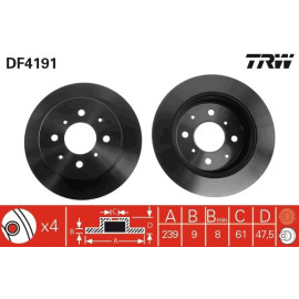 Bremsscheibe DF4191