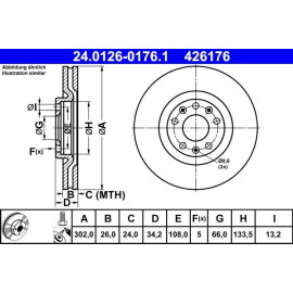 Bremsscheibe 24.0126-0176.1