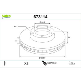 Bremsscheibe 673114