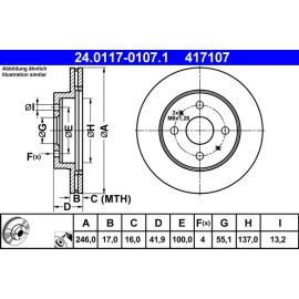 Bremsscheibe 24.0117-0107.1
