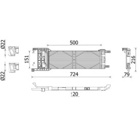 Ölkühler, Automatikgetriebe CLC 325 000P