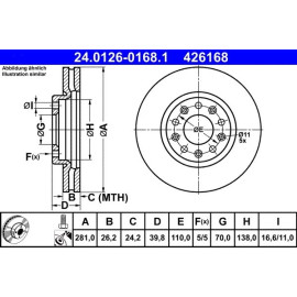 Bremsscheibe 24.0126-0168.1