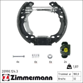 Bremsbackensatz 20990.124.3 Bremsbackensatz 20990.124.3