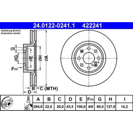 Bremsscheibe 24.0122-0241.1