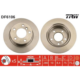 Bremsscheibe DF6106 Bremsscheibe DF6106