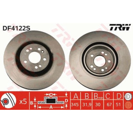Bremsscheibe DF4222S